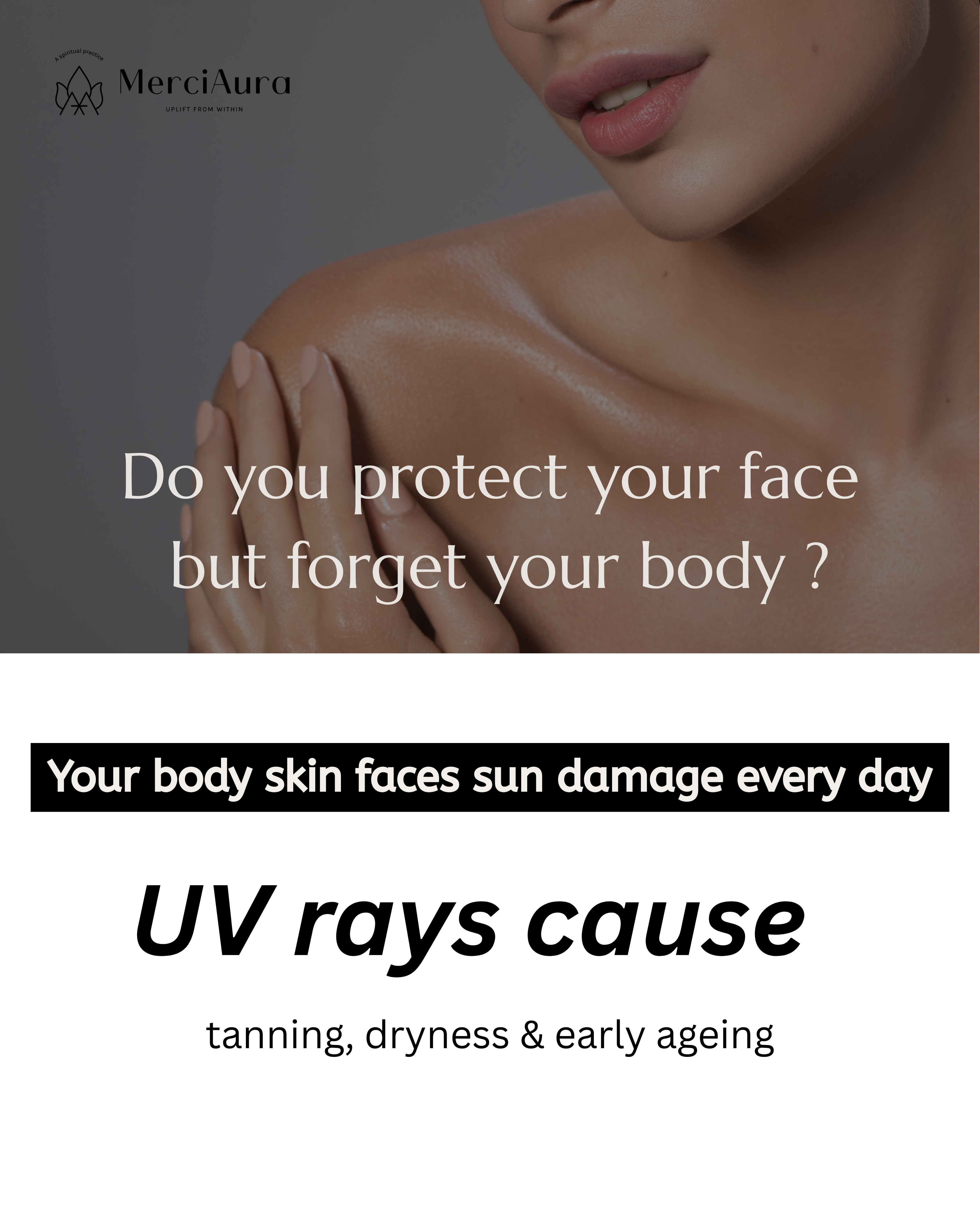 Merciaura Sun Safe Combo Pack  UV Armor Sunscreen SPF 50 PA++++ (100 ml) + UV Shield Body Lotion SPF 50 PA++++ (120 ml)