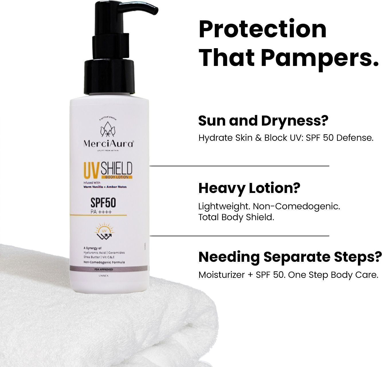 UV Shield Body Lotion SPF 50 PA++++ (Pack of 1)