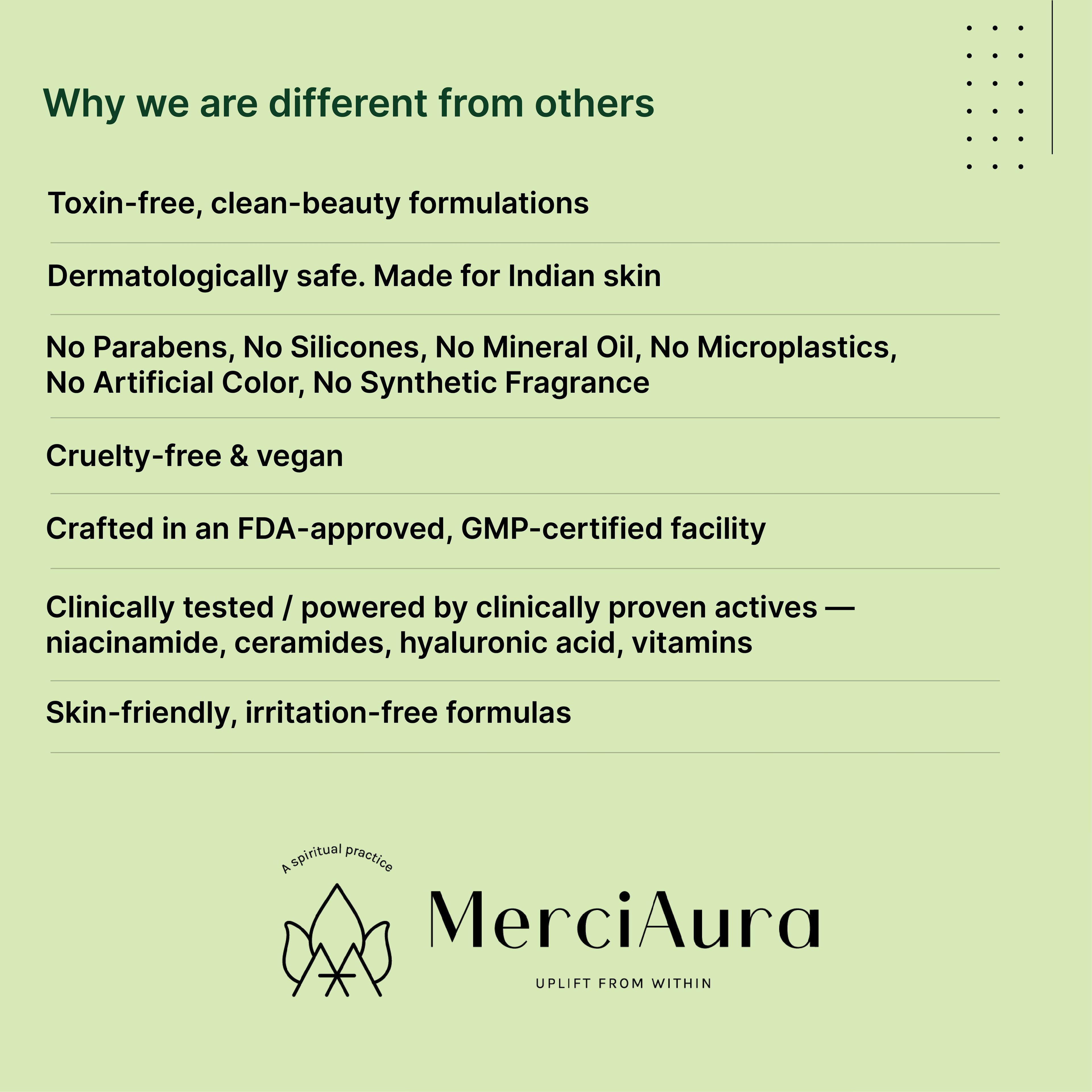 Merciaura Clear Skin Duo  6-in-1 Expert Face Wash (100 ml) + UV Armor Sunscreen SPF 50 PA++++ (100 ml)