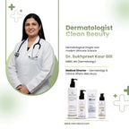 Merciaura Clear Skin Duo  6-in-1 Expert Face Wash (100 ml) + UV Armor Sunscreen SPF 50 PA++++ (100 ml)