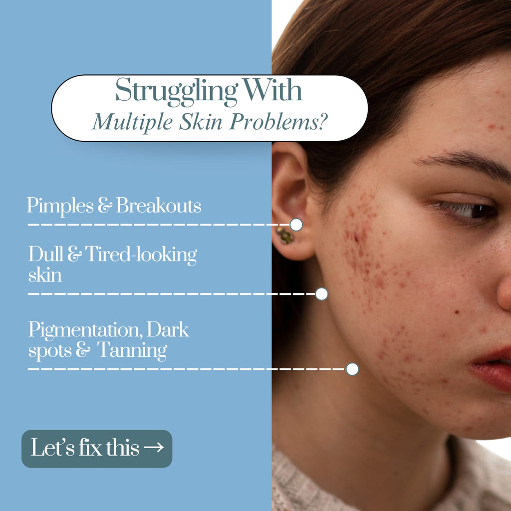 Merciaura Clear Skin Duo  6-in-1 Expert Face Wash (100 ml) + UV Armor Sunscreen SPF 50 PA++++ (100 ml)