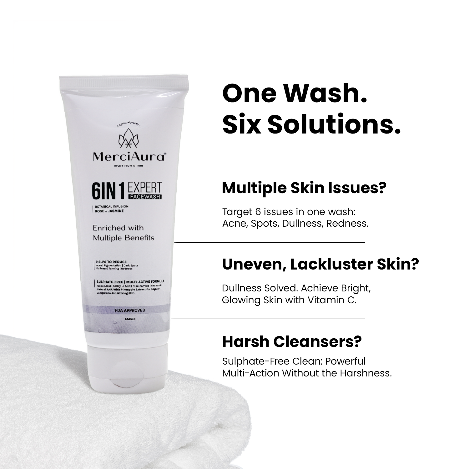 6IN1 Expert Facewash -  (100ml)