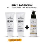 Buy 2 6 in 1 Expert Facewash and Get 1 MerciAura UV Armor Sunscreen SPF 50 PA++++