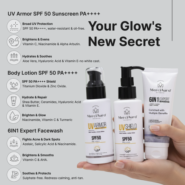 Merciaura SunProof Glow Set